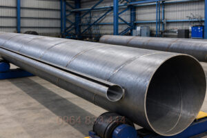 Cọc ống ván thép sản xuất trong nhà máy