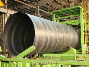 Gia công ống thép hàn xoắn đường kính lớn