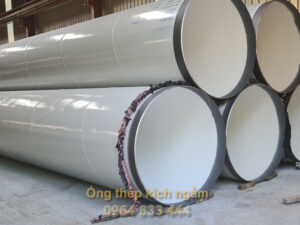 Ống thép kích ngầm sơn phủ hoàn thiện tại nhà máy